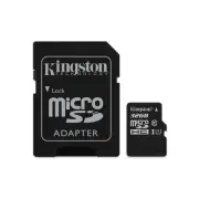 O-Kingston 32GB microSDHC Canvas Select 80R CL10 UHS-I Card + SD Adapter SDCS...