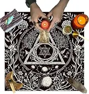 Tarot Table Cloth,Tarot Card Spread Cloth - Portable Decorative Tarot Divination Cards Table Cloth Beginner Helves