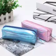 for Girls With Zipper Pencil Case Stationery Bag Pencil Box Laser Pencil Bag
