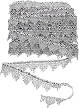 jojofuny Braided Fringe Trim Decorative Embroidery Ribbon for DIY Crafts Clothing Curtains and Home Elegant Gold Lace Trim for Tailoring and Personal Use