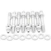 Aeroflow Blower Stud Kit Silver Studs Silver Finish 2.9" Oal - AF37-0603
