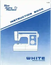 White 1599 Blue Jeans Machine Operation Manual User Instruction Book Reprinted