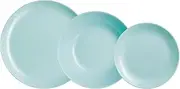 [Luminarc] Diwali Turquoise Opal Dinnerware Set 18 Pieces - 6 People Turquoise