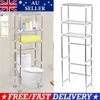 3 Tiers Storage Rack Over Toilet/Bathroom/Laundry/Washing Machine Towel Shelf GR