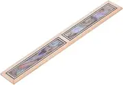 WESIEVYA Guitar Bridge Code Decorative Applique Classic Shell Inlaid Wood Accessory for Classical Guitar Easy to Install Versatile for Acoustic String Instruments