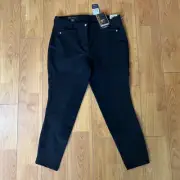 Ariat Heritage Full Seat Black Breeches 32R Equestrian Zip