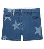 [Stella McCartney Kids] Stella McCartney Kids Printed denim shirt Y 3 blue
