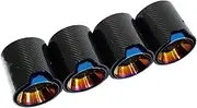 Compatible For BMW M3 M4 G80G81G81G82G87 carbon fiber tail throat exhaust Tip modified black muffler stainless steel exhaust head(MULTI)