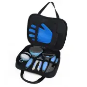 Pet Grooming Tool Kit - Nail Clipper Set, Dematting & Grooming Combs, Bath Br...