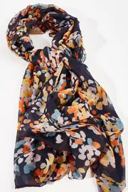 Petal Print Scarf--GRE-BRIGHT17-21