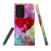 For Samsung Galaxy Note 20 Ultra Case Tough Protective Cover Heart Painting