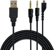 Headset Cable For SteelSeries Arctis 3/Arctis 5/Arctis 7/Arctis Pro/7+/7P/7P+/7X