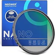 NEEWER 62mm True Color Polarizer Filter HD Optical Glass Double Sided 30 Layer Nano Coatings Circular Polarizing Filter(CPL) Aluminum Frame/Water Repellent/Scratch Resistant/Anti Fingerprint