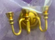 Vintage Dollhouse Miniature Clare Bell Solid Brass Wall Sconce -Made in USA