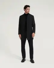 Austin Wool Rich Checked Overcoat