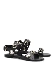 Larroude Women's Milan Hardware Strappy Sandals