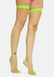 Nuclear Doomsday Net Thigh Highs