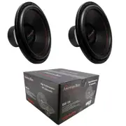 2 x 15" Subwoofer 2000W Single 4 Ohm Bass Pro Car Audio American Bass DX-15