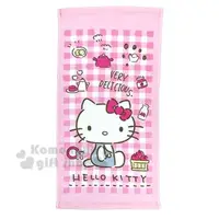 在飛比找PChome24h購物優惠-〔小禮堂〕Hello Kitty 純棉割絨長毛巾《S.粉白.