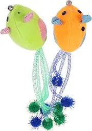 BESPORTBLE 2pcs Cat Plush Funny Kitten Mouse Shape Compact Treat for Indoor Amusement Engages Natural Hunting Instincts for Interactive Play and