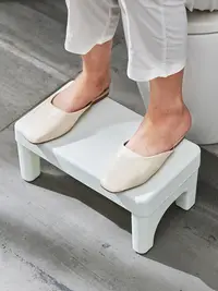 在飛比找松果購物優惠-北歐風塑料可摺疊成人馬桶墊腳凳 蹲坑神器 (5.6折)