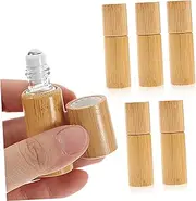 DRESSOOS Travel Size Perfume Rollerball Bottle Bamboo Essential Oil Roll-on Leakproof Roll-on Bottle Set