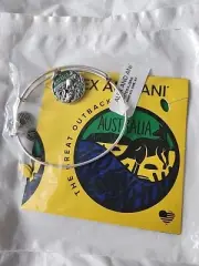 Alex and Ani AUSTRALIA Silver Charm Bangle Bracelet THE Great Outback Kangaroo