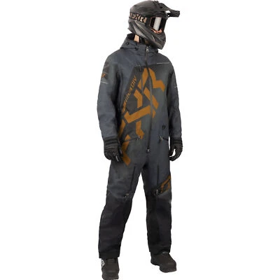 FXR Snowmobile Mens CX Lite Uninsulated Monosuit - Asphalt/Copper