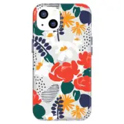 Tech21 Evo Art Case Compatible with MagSafe (Suits iPhone 13) – Red Rose
