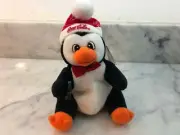 1997 Coca Cola Penguin beanie with Red Snowflake Cap Both tags tush /Ear