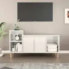 High Gloss TV Cabinet Entertainment Unit Stand Media Player Storage Sturdy White