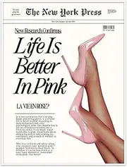 YAXZLWR Retro Pink News Poster,Coquette Room Decor,Pink Trendy Preppy New York Wall Art Prints,70s Canvas Room Decor Aesthetic Bedroom Apartment for Cool Girl Room Home Dorm 12x16 in Unframed
