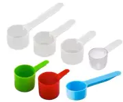 Measuring Plastic Scoop for Spices, Granules, Coffee, Various Sizes, Made in USA