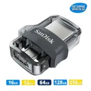Sandisk Ultra 64GB 128GB 256GB m3.0 Dual MicroUSB & USB SDDD3 Flash Drive lot