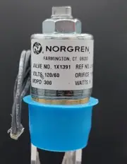 Kip solenoid valve 120v for CleanBurn by Norgren new
