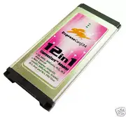 SEM-12in1: EXPRESSCARD 34 ADAPTER for SD, MMC, MMCplus, M.S., M.S. Pro, and xD