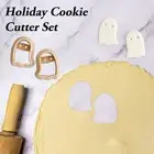 Reusable Halloween Cookie Molds Ghost Set for Cake Decoration Frosting