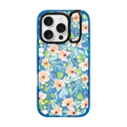 iPhone 16 Pro Impact Ring Stand Case MagSafe Compatible Watercolor Roses