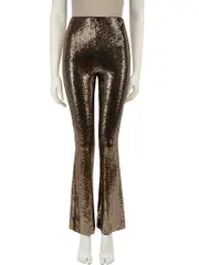 Gold Sequin Bootcut Trousers