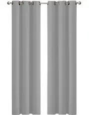 [Traderight] Blockout Curtains Panels 132x213cm x2 in Grey