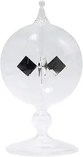 xioaue Clear Solar Power Radiometer Sun Light Energy Vanes Glass Radiometer Science Educational Light Mill