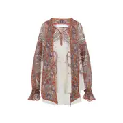 [Zimmermann] Zimmermann-Multicolor Rhiannon Ramie Blouse-Donna 2 NUM