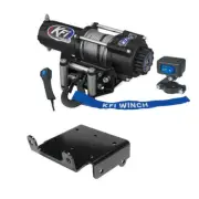KFI Winch Kit 3000 lb For John Deere Gator XUV 590i S4 ALL (Steel Cable)