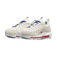 NIKE Air Max 97 SE 氣墊 避震 串標 麂皮 米白 紅 運動 女鞋 DC4013001 DC4013-001