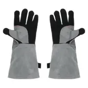 1Pair A3031- Welding Gloves 16" Fire Heat Resist Cowhide Leather Grill Gloves