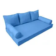 |SLIPCOVER ONLY|S3 Daybed Mattress Bolster Backrest Covers Piped Trim Full AD102