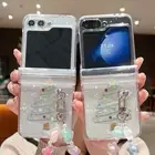 For Samsung Galaxy Z Flip6 Flip5 4 3 Christmas Folding Bracelet Strap Case Cover