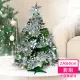 【摩達客】耶誕-2尺/2呎60cm-特仕幸福型裝飾綠色聖誕樹-銀白冬雪系全套飾品(超值組不含燈/本島免運費)