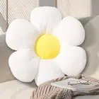Flower Pillow,Cute Decorative Pillows,Flower Shaped Throw 17.71Inches, White