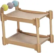 Fzaqwen Cat House Scratching Pad Indoor Outdoor Cats Double Layer Cat Scratcher Bed